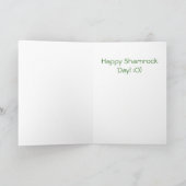 Baby Star Tortoise St Patrick's Day Card Karte (Innenseite)