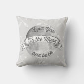 Baby Stat Liebe Sie zum Mondbogen Muster Kissen (Vorderseite)