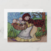 Baby Stealing Krone Ukrainische Volkskunst Postkarte (Vorne/Hinten)