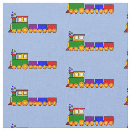 Baby Steam Motor Freight Train on Blue Stoff