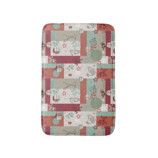 Baby-Steppdecken-Muster 2 Badematte (Vorderseite Vertikal)