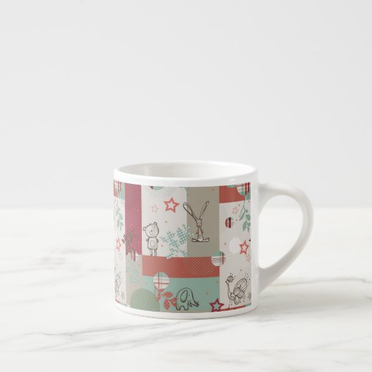 Baby-Steppdecken-Muster 2 Espressotasse (Rechts)