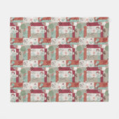 Baby-Steppdecken-Muster 2 Fleecedecke (Vorderseite (Horizontal))