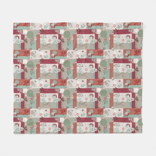 Baby-Steppdecken-Muster 2 Fleecedecke (Vorderseite (Horizontal))