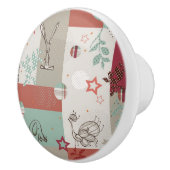 Baby-Steppdecken-Muster 2 Keramikknauf (Rechts)