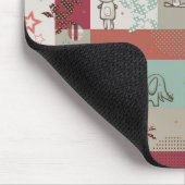 Baby-Steppdecken-Muster 2 Mousepad (Ecke)