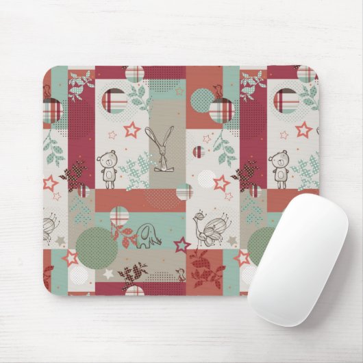 Baby-Steppdecken-Muster 2 Mousepad (Mit Mouse)