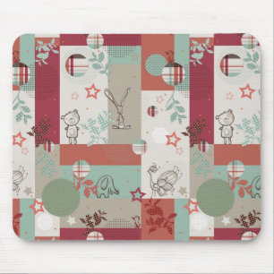 Baby-Steppdecken-Muster 2 Mousepad