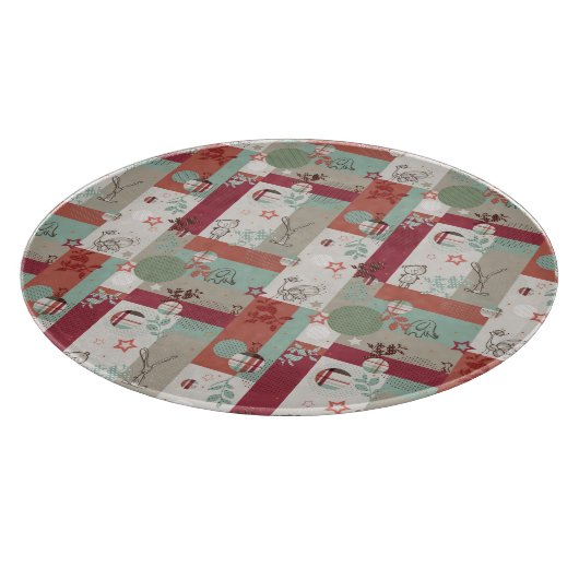 Baby-Steppdecken-Muster 2 Schneidebrett (Ecke)