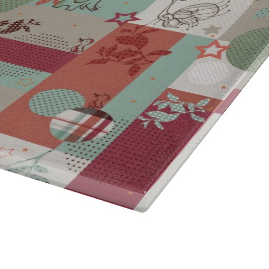 Baby-Steppdecken-Muster 2 Schneidebrett (Ecke)