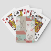 Baby-Steppdecken-Muster 2 Spielkarten (Rückseite)