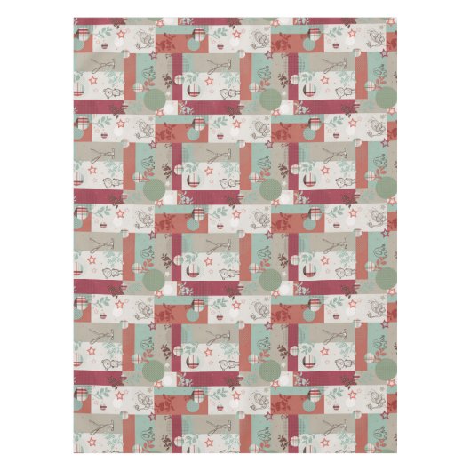 Baby-Steppdecken-Muster 2 Tischdecke (Vorderseite)