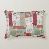 Baby-Steppdecken-Muster 2 Zierkissen (Vorderseite)