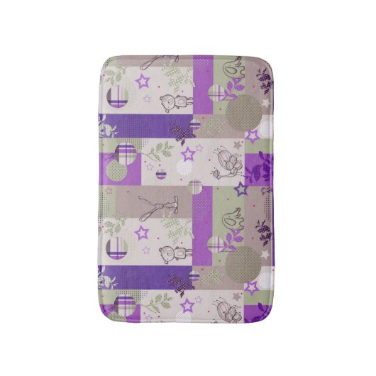 Baby-Steppdecken-Muster Badematte (Vorderseite Vertikal)