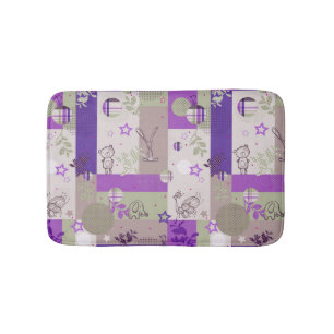 Baby-Steppdecken-Muster Badematte