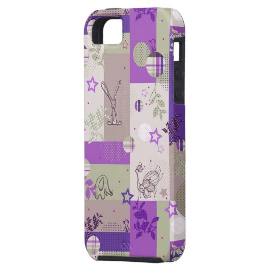 Baby-Steppdecken-Muster Case-Mate iPhone Hülle (Rückseite Links)