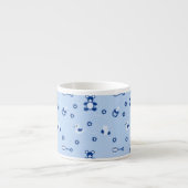 Baby-Steppdecken-Muster Espressotasse (Vorderseite)