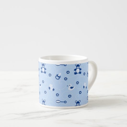 Baby-Steppdecken-Muster Espressotasse (Vorderseite Rechts)