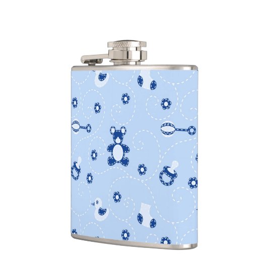 Baby-Steppdecken-Muster Flachmann (Links)