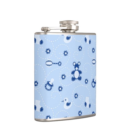 Baby-Steppdecken-Muster Flachmann (Rechts)