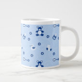 Baby-Steppdecken-Muster Jumbo-Tasse (Rechts)