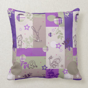 Baby-Steppdecken-Muster Kissen