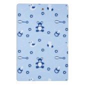 Baby-Steppdecken-Muster Mini Klemmbrett (Rückseite)