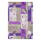 Baby-Steppdecken-Muster Mini Klemmbrett (Rückseite)