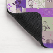 Baby-Steppdecken-Muster Mousepad (Ecke)