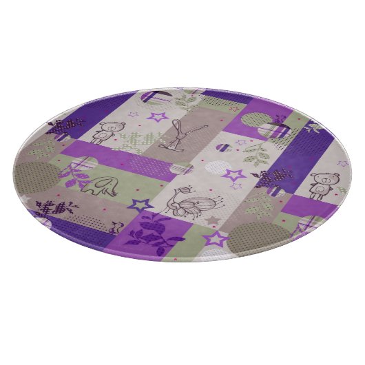 Baby-Steppdecken-Muster Schneidebrett (Ecke)