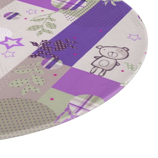 Baby-Steppdecken-Muster Schneidebrett (Ecke)