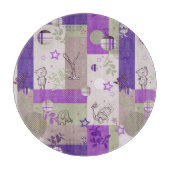 Baby-Steppdecken-Muster Schneidebrett (Vorderseite)