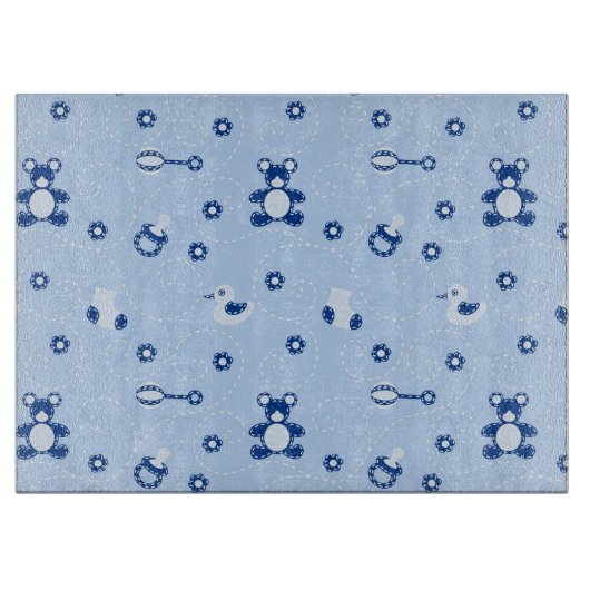 Baby-Steppdecken-Muster Schneidebrett (Vorderseite)