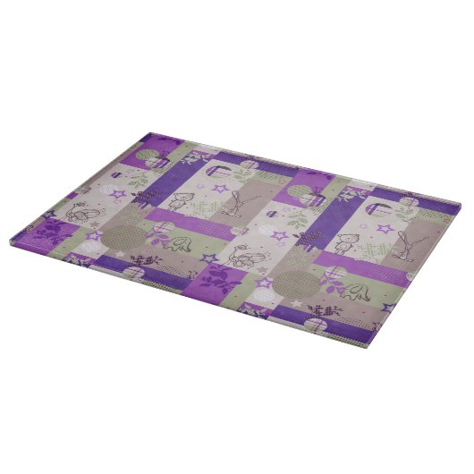 Baby-Steppdecken-Muster Schneidebrett (Ecke)