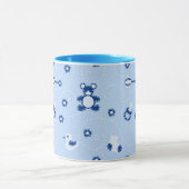 Baby-Steppdecken-Muster Tasse (Zentrum)