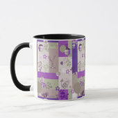 Baby-Steppdecken-Muster Tasse (Links)