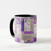Baby-Steppdecken-Muster Tasse (Vorderseite Links)