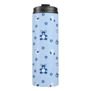 Baby-Steppdecken-Muster Thermosbecher