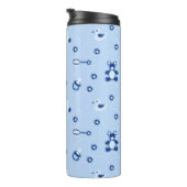 Baby-Steppdecken-Muster Thermosbecher (Nach rechts gedreht)