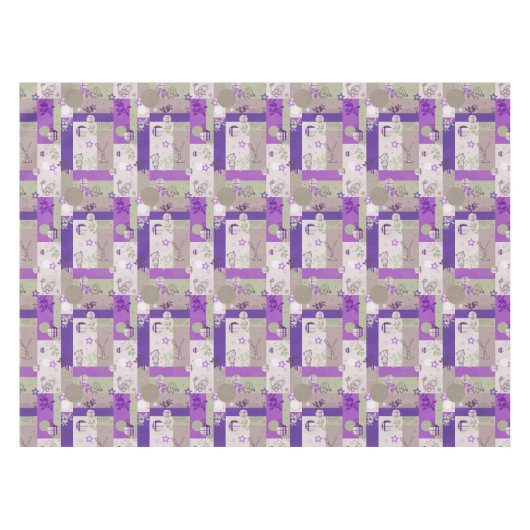 Baby-Steppdecken-Muster Tischdecke (Vorderseite (Horizontal))