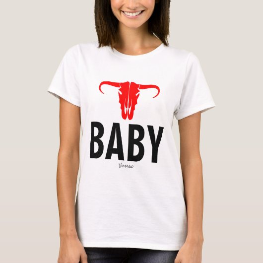 Baby Stier durch VIMAGO T-Shirt (Vorderseite)