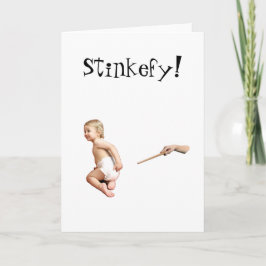 Baby Stinkefy! Grußkarte Karte