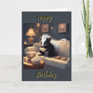 Baby Stinktier kleiner Stinker Geburtstag  Karte