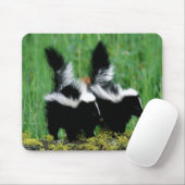Baby-Stinktiere im Gras Mousepad (Mit Mouse)