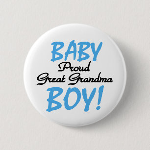 Baby-stolze große Großmutter Button