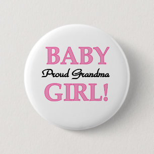 Baby-stolze Großmutter Button