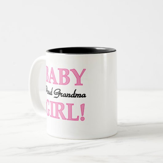 Baby-stolze Großmutter Zweifarbige Tasse (Vorderseite Links)