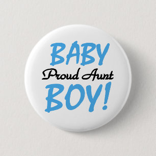 Baby-stolze Tante Button