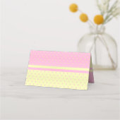 Baby Stork Baby Girl Babydusche Platzkarte (Rückseite)