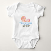 Baby Story Baby schlafen Wolken Baby Body Anzugs Baby Strampler (Vorderseite)